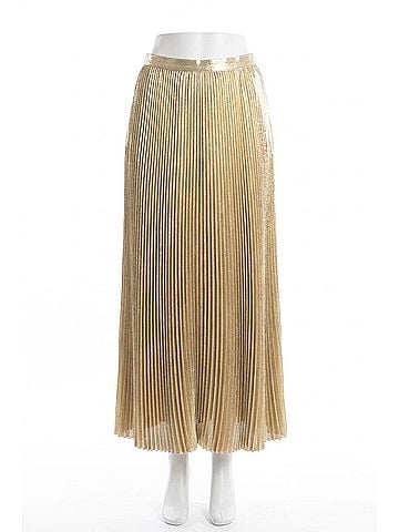 Joseph Essai Midi Skirt in Gilt (view 1)