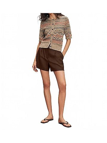 Veronica Beard Shana Cardigan in Stone Khaki Multi (view 2)