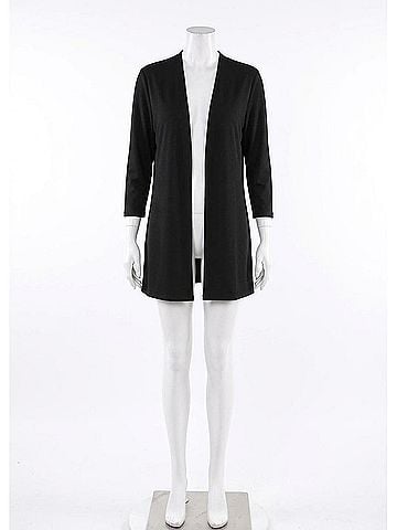 Michael Tyler Open Front Bolero in Black (view 1)