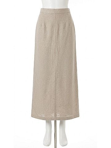 Faithfull the Brand Nelli Midi Skirt in Natural (view 1)