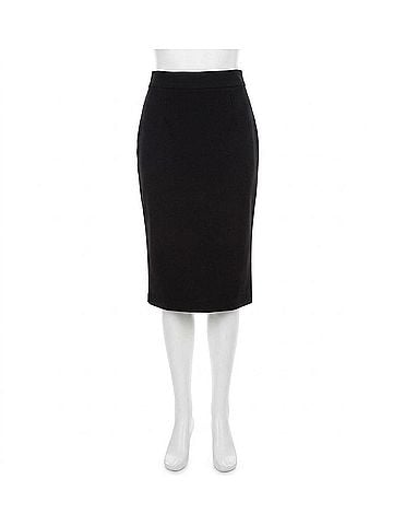 Ripley Rader Ponte Knit Pencil Skirt in Black (view 1)