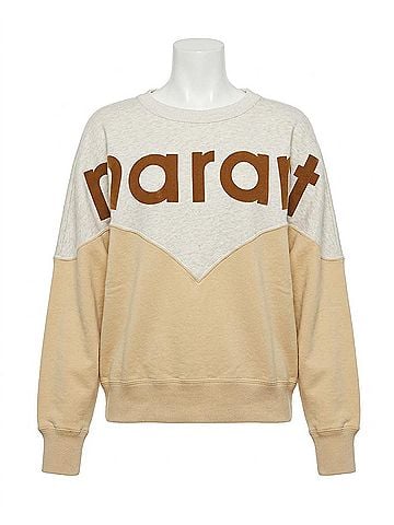 Isabel Marant Houston Sweatshirt in Light Ochre (view 1)