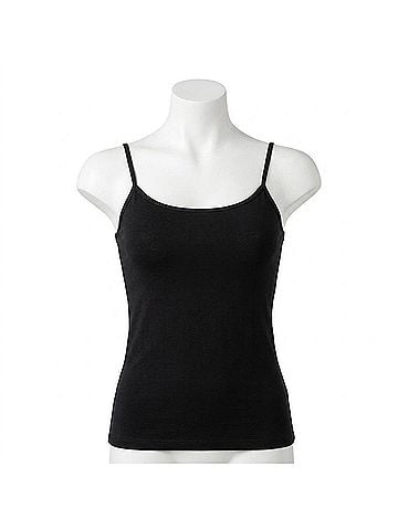 Nikibiki Basic Seamless Camisole in Black (view 1)