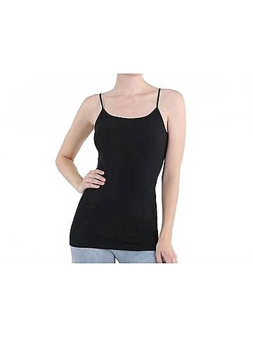 Nikibiki Basic Seamless Camisole in Black (view 2)