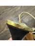 Claudia Ciuti Black Gold Heels Size 9 1/2 - photo 8