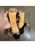 Claudia Ciuti Black Gold Heels Size 9 1/2 - photo 7