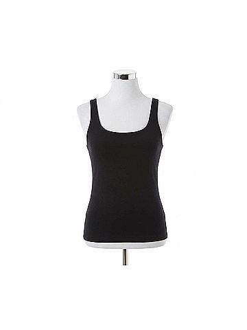 Fabletics Pureluxe Built-In Bra Tank in Black (view 1)