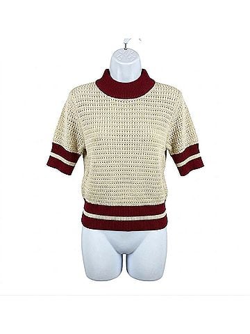 Kut from the Kloth Women's Zyla Ringer Sleeve Sweater in Beige (view 1)