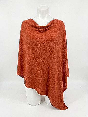 Kerisma Eden Poncho in Rust (view 1)