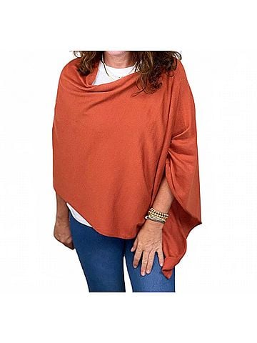 Kerisma Eden Poncho in Rust (view 2)