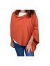 Kerisma Solid Orange Eden Poncho in Rust One size - photo 2