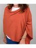 Kerisma Solid Orange Eden Poncho in Rust One size - photo 3