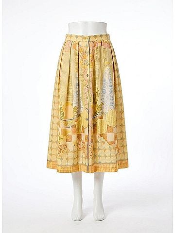 Hunter Bell Eva Midi Skirt in Yellow (view 1)