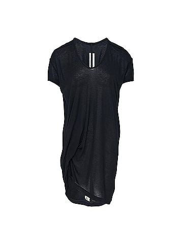 Rick Owens Women's Hiked T-Shirt in Black (view 1)