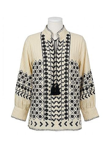 Ivy Jane Tic Tac Heart Top in Sand (view 1)