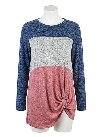 My Story Lazy Day Pullover in Navy (view 1)