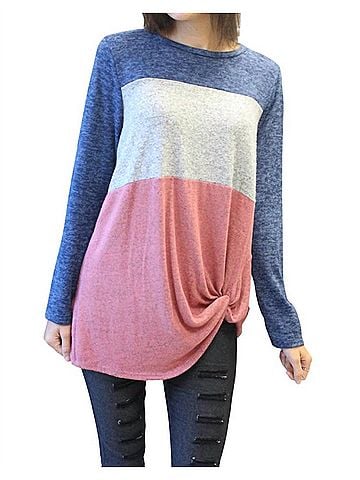 My Story Lazy Day Pullover in Navy (view 2)