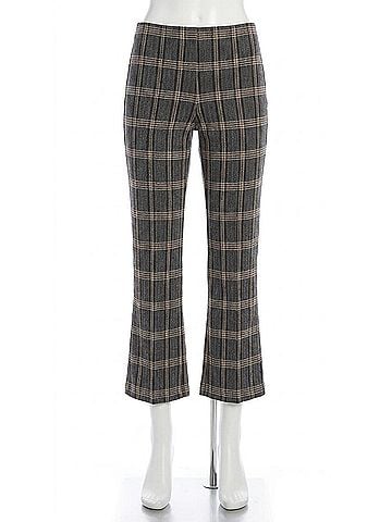 Lyssé Women's Ankle Elysse Pant in Equestrian Plaid (view 1)