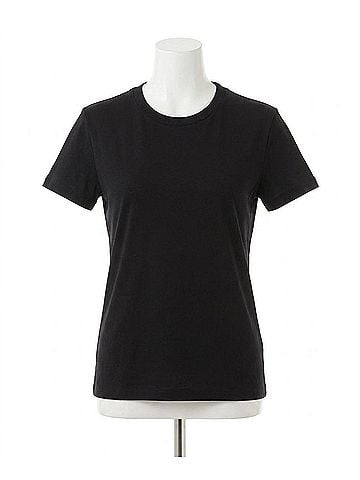 Nili Lotan Mariela Crewneck Tee in Black (view 1)