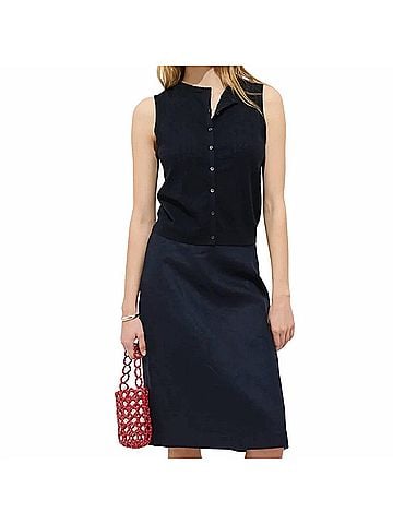 Alex Mill Odette Sweater Tank in Navy (view 2)