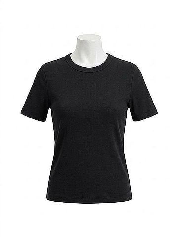 Fifteen Twenty Women's Mandy Short Sleeve Top in Black (view 1)