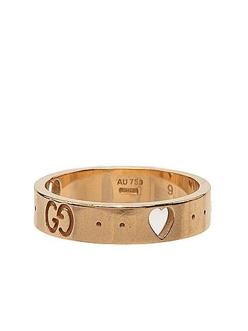 Gucci Gucci Icon Amor Ring, Size #9, 18K Yellow Gold, Women's. (view 1)