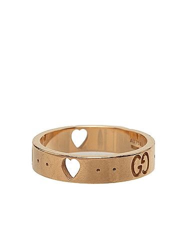 Gucci Gucci Icon Amor Ring, Size #9, 18K Yellow Gold, Women's. (view 2)