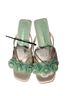Vepose Silver Green Heels Size 6 1/2 - photo 2