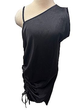 T by Alexander Wang Oneshoulder Ruched Drape Dress Cocktail Dress (view 2)
