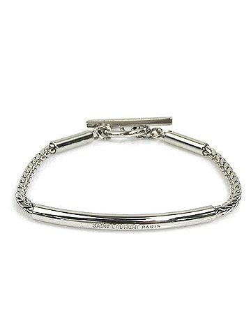 Saint Laurent Saint Laurent SAINT LAURENT Bracelet, Metal, Silver, Men's/Women's, h32566a (view 1)