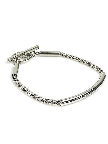 Saint Laurent Saint Laurent SAINT LAURENT Bracelet, Metal, Silver, Men's/Women's, h32566a (view 2)