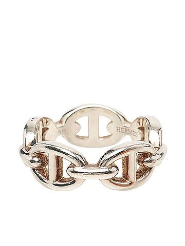 Hermès Hermes Chaine d'Ancre Enchainée PM Ring, Size #53, Silver SV925, Women's. (view 1)