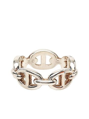 Hermès Hermes Chaine d'Ancre Enchainée PM Ring, Size #53, Silver SV925, Women's. (view 2)