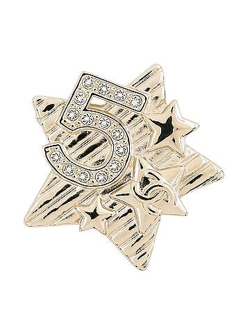 Chanel Chanel Brooch Coco Mark No. 5 Star Metal Rhinestone L25 B CHANEL Women's (view 1)