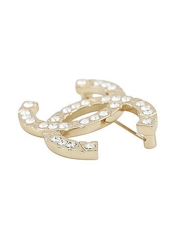 Chanel Chanel Brooch Coco Mark Metal Rhinestone B25 P CHANEL Women's (view 2)