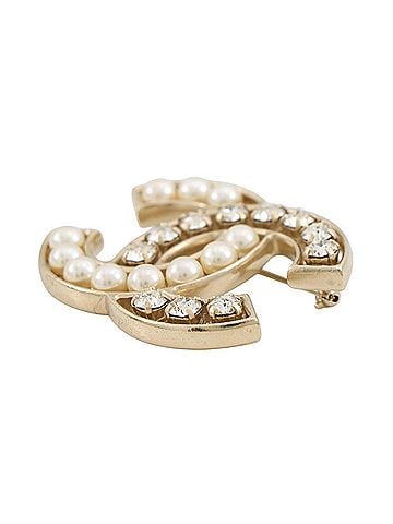 Chanel Chanel Brooch, Coco Mark, Faux Pearl Rhinestone, F16 V A85331, CHANEL, Chanel, Women's, CHANEL (view 2)
