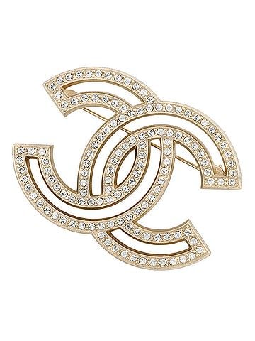 Chanel Chanel Brooch Coco Mark Rhinestone A20 V A64746 CHANEL Women's (view 1)