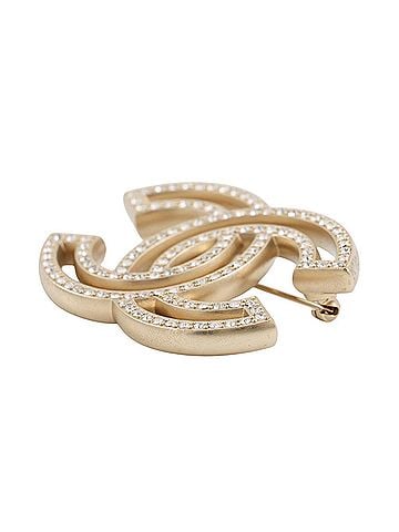 Chanel Chanel Brooch Coco Mark Rhinestone A20 V A64746 CHANEL Women's (view 2)