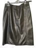 Adrienne Vittadini 100% Leather Solid Black Skort Size 6 - photo 1