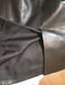 Adrienne Vittadini 100% Leather Solid Black Skort Size 6 - photo 4