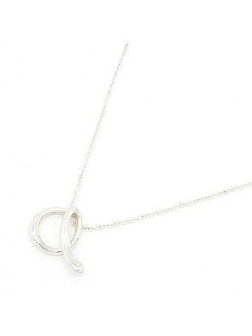 Tiffany & Co. Tiffany &amp; Co. Elsa Peretti Letter A Necklace, Sterling Silver 925 Pendant, Alphabet, Women's. (view 1)