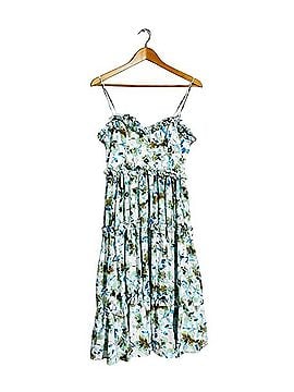 Badgley Mischka Ruffle Sweet Tea Midi Dress Cocktail Dress (view 2)