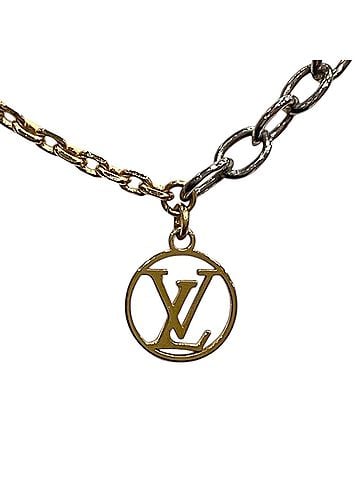 Louis Vuitton Louis Vuitton Logo Mania Necklace, Accessory, Total Weight 6.6g, 43cm, Metal, M68074 (view 1)