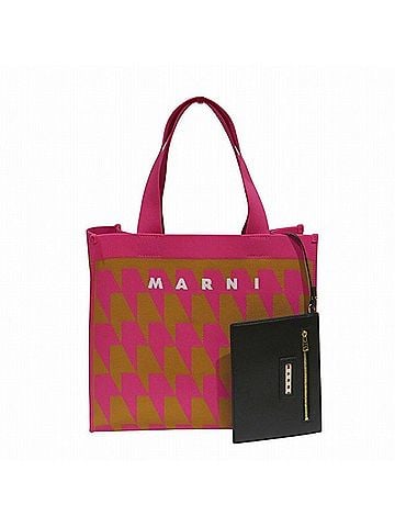 MARNI Marni Jacquard Medium Canvas Tote Bag (Polyester) (view 1)