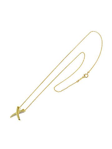 Tiffany & Co. Tiffany &amp; Co. Paloma Picasso Kiss Necklace 40cm 18K YG Yellow Gold 750 (view 2)