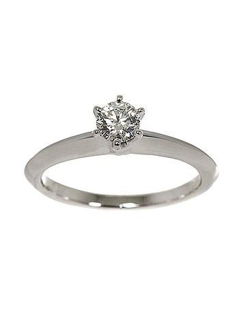 Tiffany & Co. Tiffany &amp; Co. Solitaire Diamond Ring, 0.23ct G VS1 3EX, Platinum. (view 2)