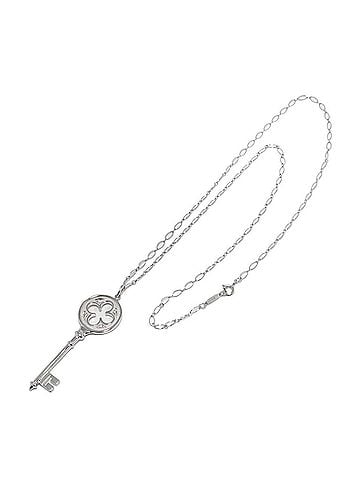 Tiffany & Co. Tiffany &amp; Co. Clover Key Diamond Necklace, 51cm, 18K White Gold (750) (view 2)