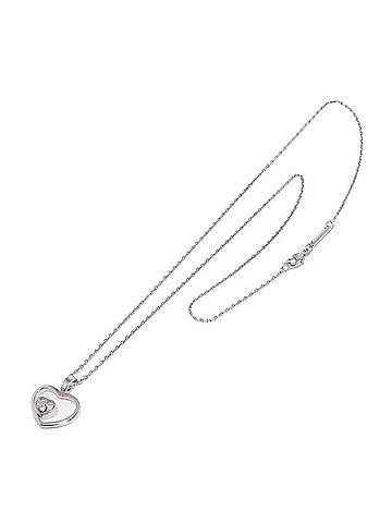 Chopard Chopard Happy Diamonds Heart Necklace, 42cm, 18K WG (White Gold 750) (view 2)