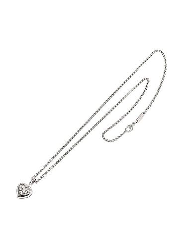 Chopard Chopard Happy Diamonds Heart Necklace, 42cm, 18K WG (White Gold 750) (view 2)