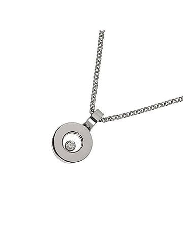 Chopard Chopard Happy Diamond Necklace, 42cm, 18K WG (White Gold 750) (view 1)